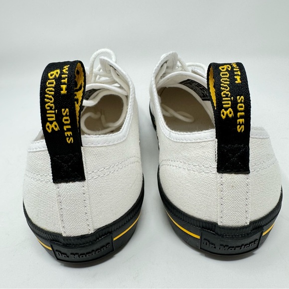 Dr Martens Pressler Canvas Sneaker, White Unisex, Mens 8, Womens 9, Like New. - Picture 8 of 9